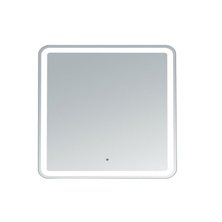 INNOCI-USA Hermes 40 in. W x 40 in. H Square Round Corner LED Mirror with Touchless Control 63604040